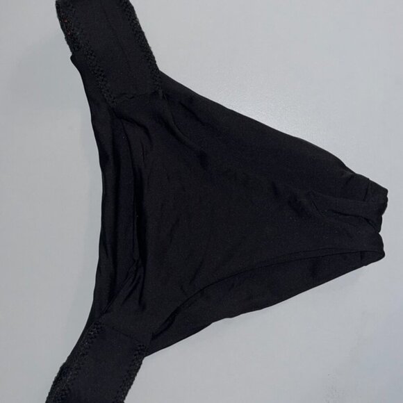 NWT Isabella Rose 1969 Cali Pant Swim Bikini Bottom in Black Size Medium - Picture 6 of 8